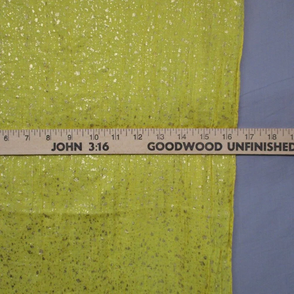 Infinity‎ Scarf Yellow & Gold Flake Women Size | O/S